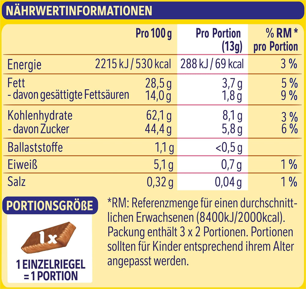 Nestlé Crunchy Waffle Délicieuse barre de gaufres au chocolat au lait Multi Pack 1 paquet (3x26g chacun)