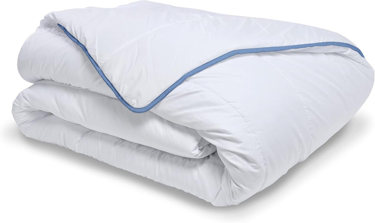 Bleu Câlin Couette chaude 1 personne "Gamme Signature", douce, housse en microfibre, 140 X 200 cm Couettes et couettes Naty Shop 140 X 200 Cm