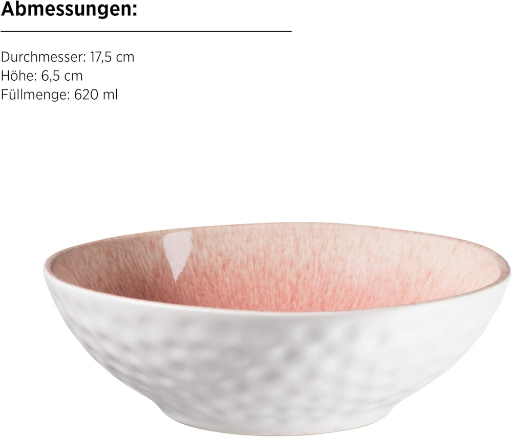 MÄSER 934111 Series Frozen, Set de Cuisine en Céramique pour 4 Personnes, Service Combiné à 16 Personnes avec Formes Organisées, dans un Service de Cuisine à Bière, Berry