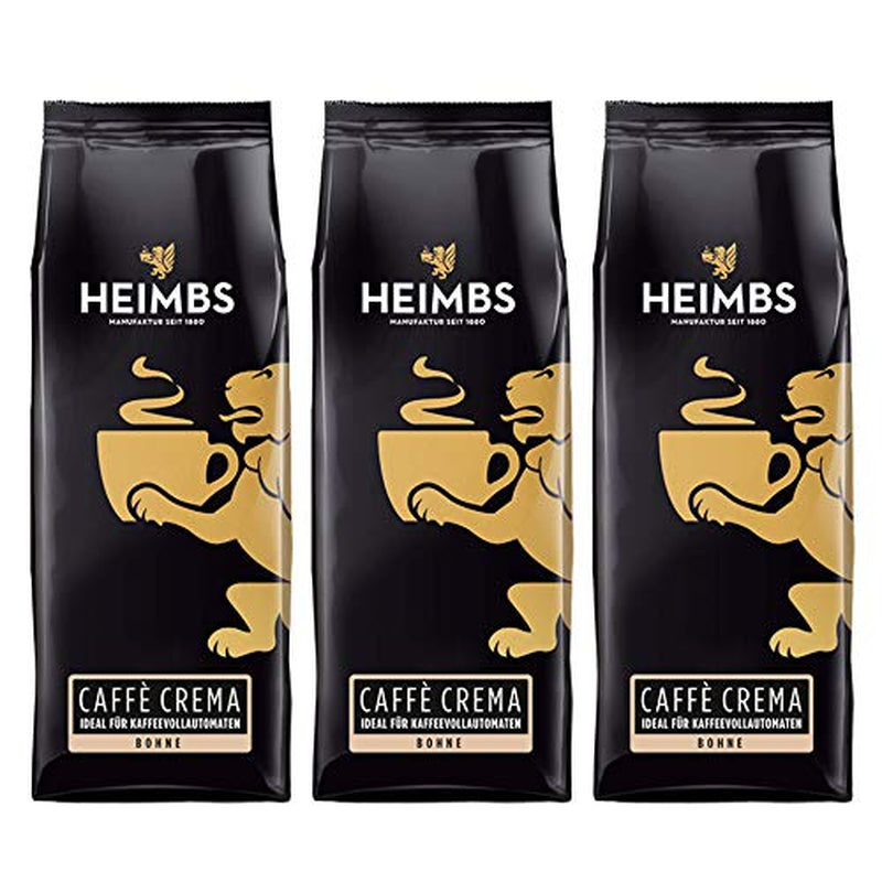 Caffè Crema pour machines à café entièrement automatiques, grains entiers 250 g, paquet de 3