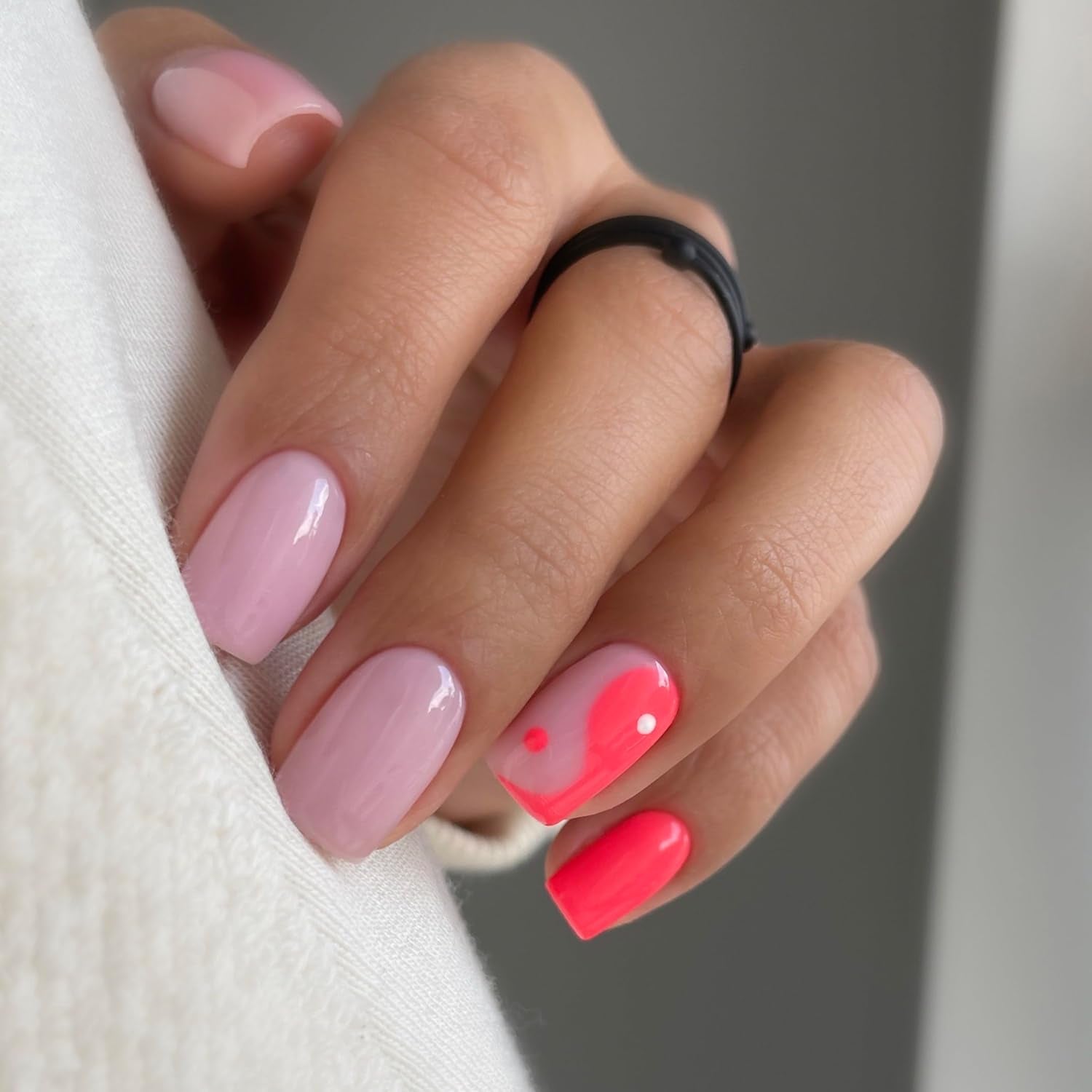 Vernis à ongles UV hybride Semilac 582 Rose naturelle 7 ml Collection Naked Nails