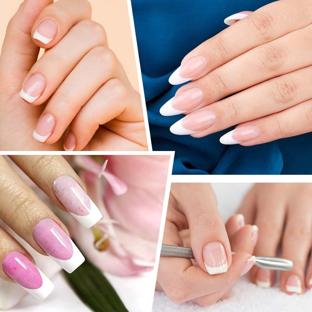 1620 pièces French Schablonen Nails,French Nail Schablone,Maniküre Schablonen,Selbstklebende Nail Art Sticker Frenchs For DIY Nageldesign Maniküre Dekoration Nageldesign Zubehör