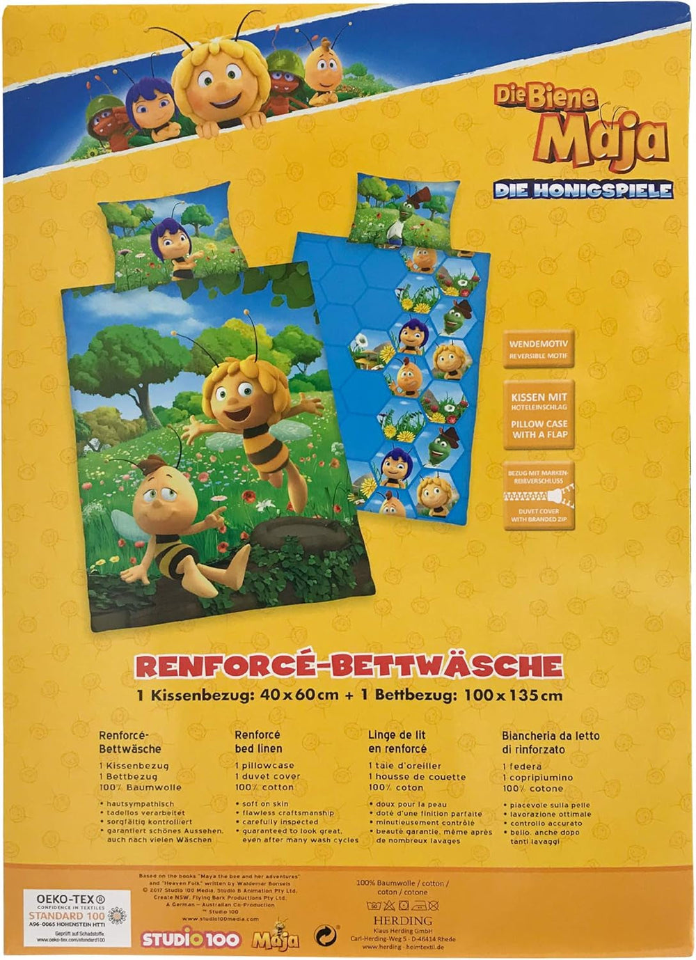 Linge de lit enfant, Albinuta Maya, coton/renforcé Linge de lit - enfant Naty Shop