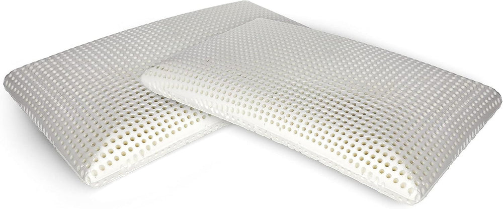 Talamo Italia Lot de 2 Oreillers de Lit 100% Made in Italy Oreiller Détachable "Savon" Mousse à Mémoire Perforée Hypoallergénique et Respirant 70X40Xh16 Cm Naty Shop Altezza Oreillers Standard 12 Sans Housse Oui 2