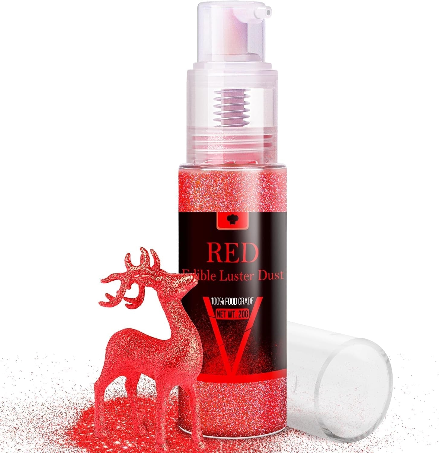 Ensemble de spray à paillettes comestibles – 20 g de poussière de paillettes irisées pour boissons, champagne, gâteaux – Colorant alimentaire métallique comestible pour cocktails, vin, liqueur, pâtisserie, gâteaux