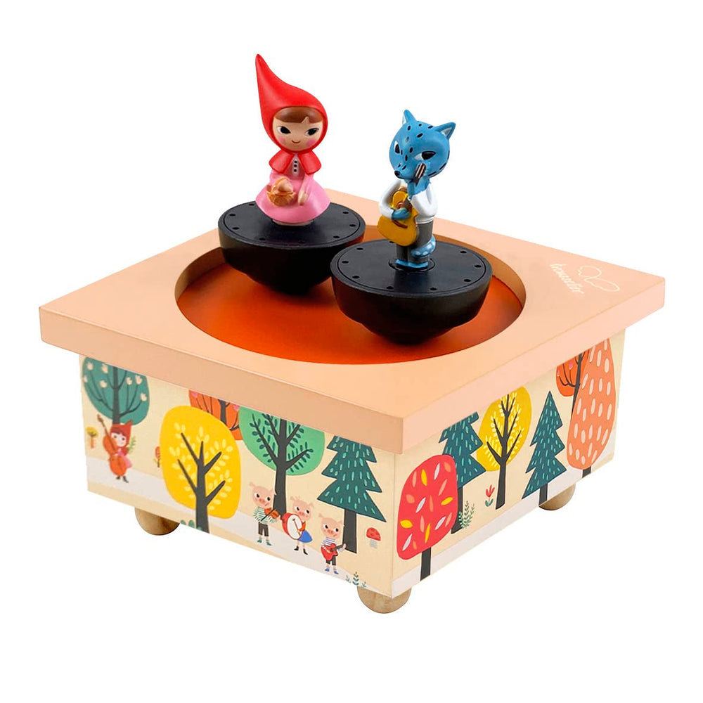 Trousselier - Le Petit Chaperon Rouge - Boîte à Musique Dansante - Boîte à Musique - Cadeau Anniversaire Idéal - 2 Figurines Détachables - Facile à Manipuler - Musique Printemps de Vivaldi - Couleur Multicolore, S95095, Grand Jouets Bébé Naty Shop Titre par Défaut