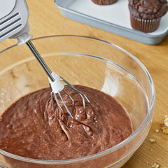 Bosch Hausgeräte Handrührer Clevermixx MFQ24200, 2 Rührbesen, 2 Spülmaschinengeeignet, 4 Stufen, Leicht, Leise, 400 W Blanc/Edelstahl Cuisine Naty Shop