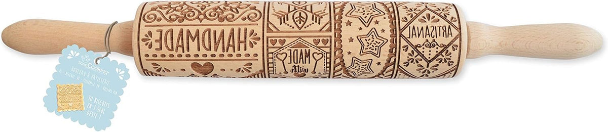 Scrapcooking 5239 Rouleau d'impression en bois "fait maison"