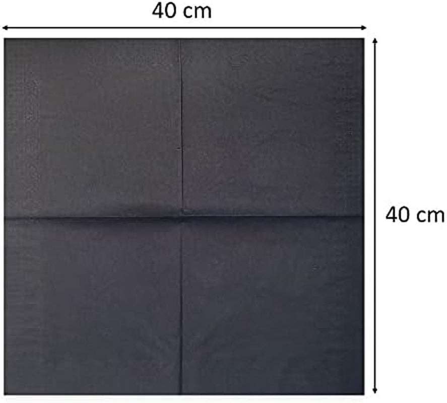 SER4230239 Serviette 40 X 40, 2 épaisseurs, pli 1/4, 100 serviettes, 2 épaisseurs, bord lisse, bleu