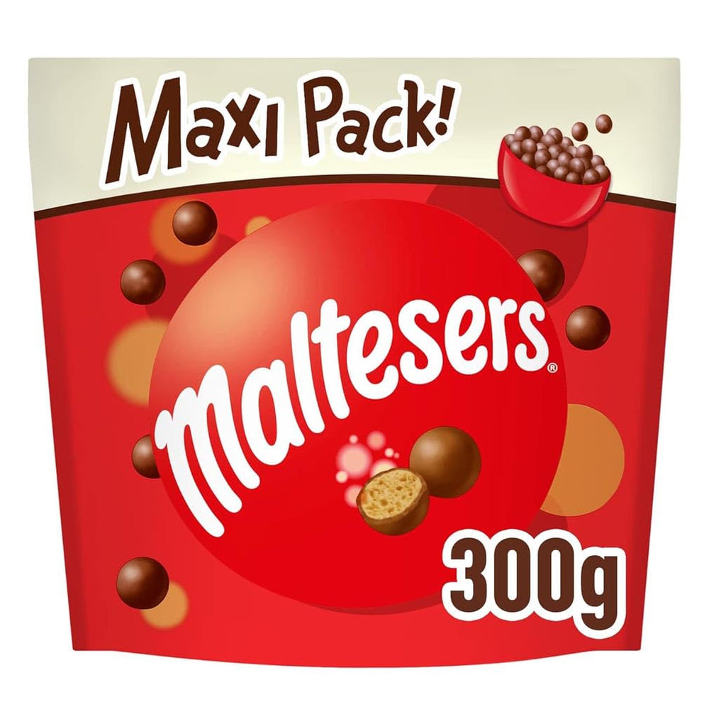 Maltesers, boules de chocolat au centre croustillant et léger, aéré, snack chocolaté, 1 paquet (1 x 300g)