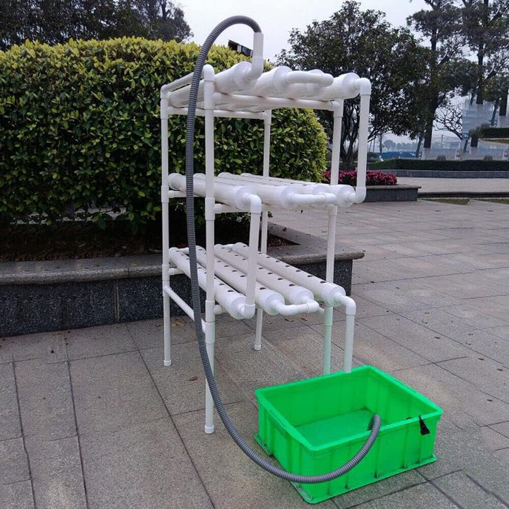 Kit de système de culture hydroponique à 3 niveaux, 108 lieux de culture, système hydroponique pour légumes, kit de culture sans sol, kits hydroponiques pour légumes à feuilles.