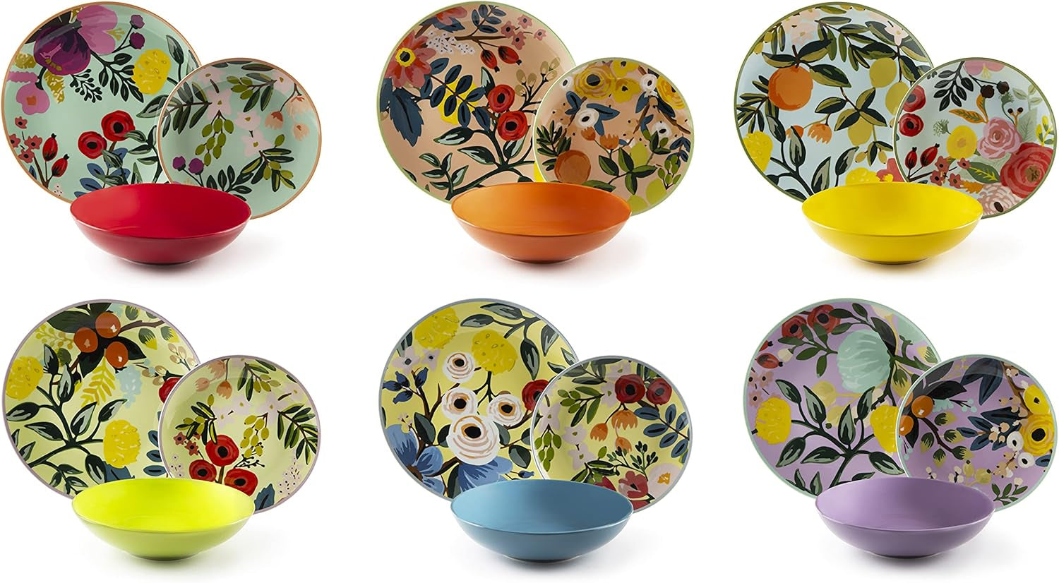 Service de table Excelsa, 18 pièces, Fleurs Frida