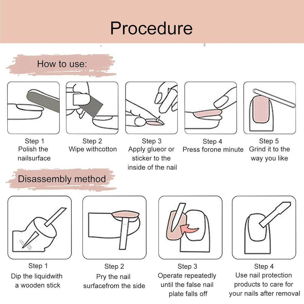 24 pcs Rose Diamant Arc Français Manucure Comprimés Ongles Carrés Strass Motif Nude Rose Ongles Artificiels Couverture Complète Colle Manucure