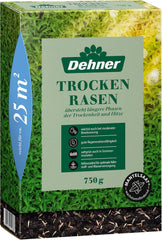Dehner Saatgut Rasensamen, Trockenrasen, Hochwertige Saatgutmischung, Strapazierfähig/Selbstregenerierend, 750 G, Für Ca. 25 M², Natur
