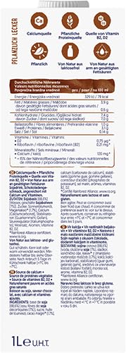 Alpro Sojadrink, Vanillegeschmack, Pflanzlicher Drink, végétalien, sans lactose, sans gluten, UHT, 15x250ml, paquet de 15