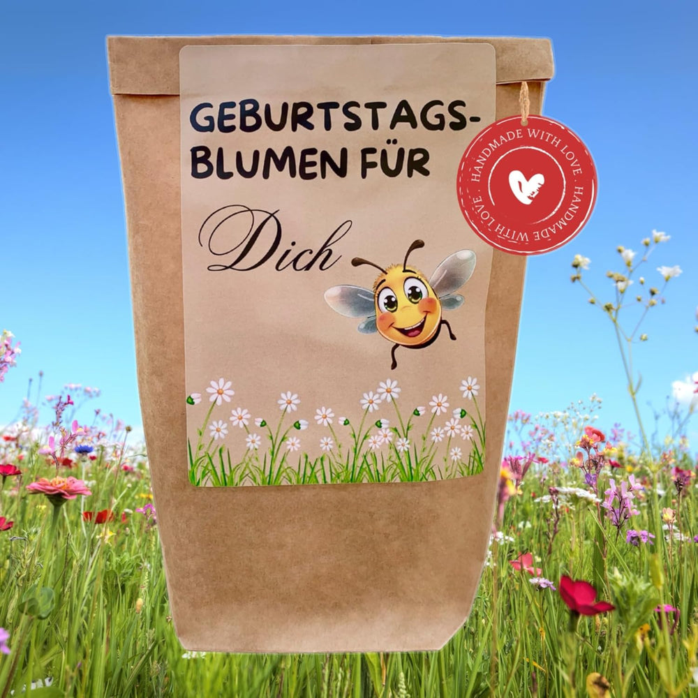 Cadeau d’anniversaire, kit de plantation de fleurs d’anniversaire, sac cadeau surprise, cadeau d’anniversaire pour femmes, graines de fleurs pour plantation individuelle