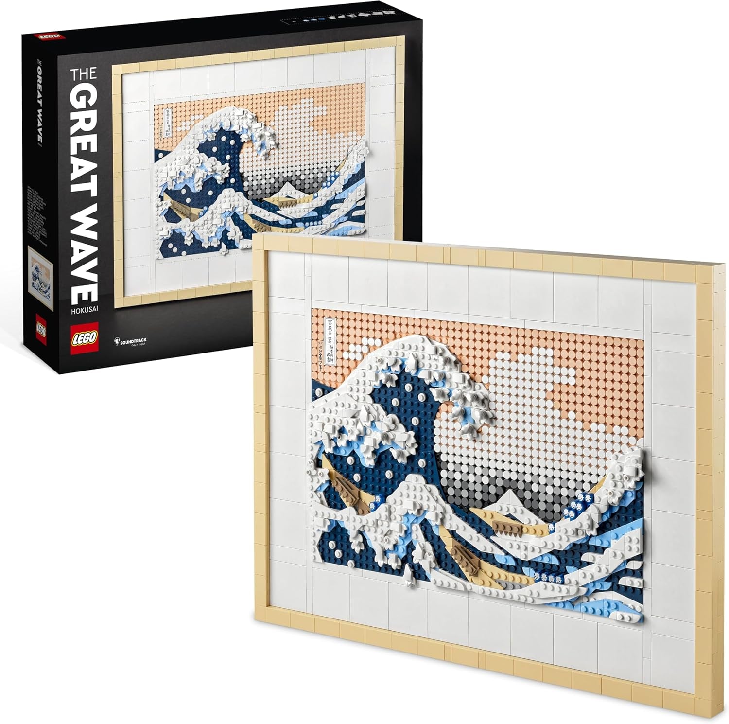 LEGO 31208 Art Hokusai – Grande salle de bain, décoration japonaise 3D, ensemble de base, décoration océan, passe-temps pour la vie, DYI, décoration de maison et de bureau