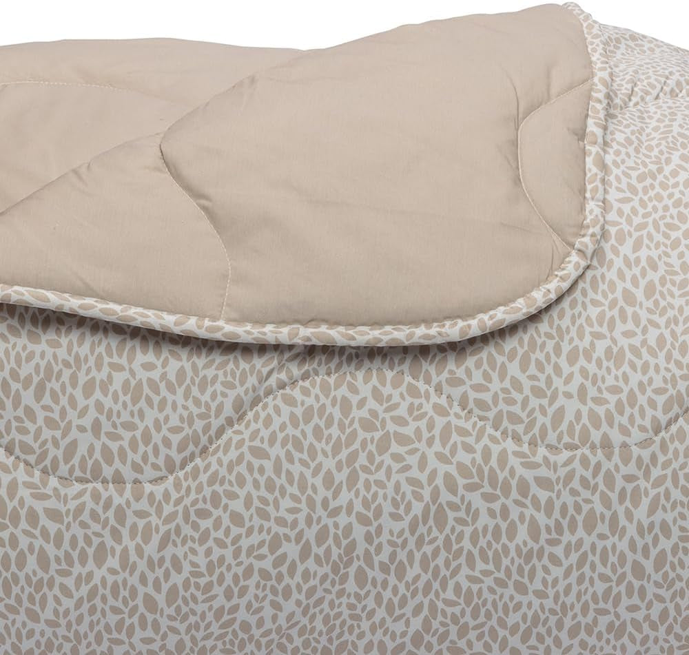Housse de couette Foppapedretti Nacht&Natur pour lit double 2P; pétales de sable, housse 100% coton, Made in Italy Couettes et quilts Naty Shop