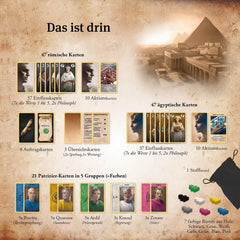 KOSMOS 684556 César et Cléopâtre, jeu de cartes stratégique pour 2 joueurs à partir de 10 ans, jeu pour adultes, jeu de société pour 2