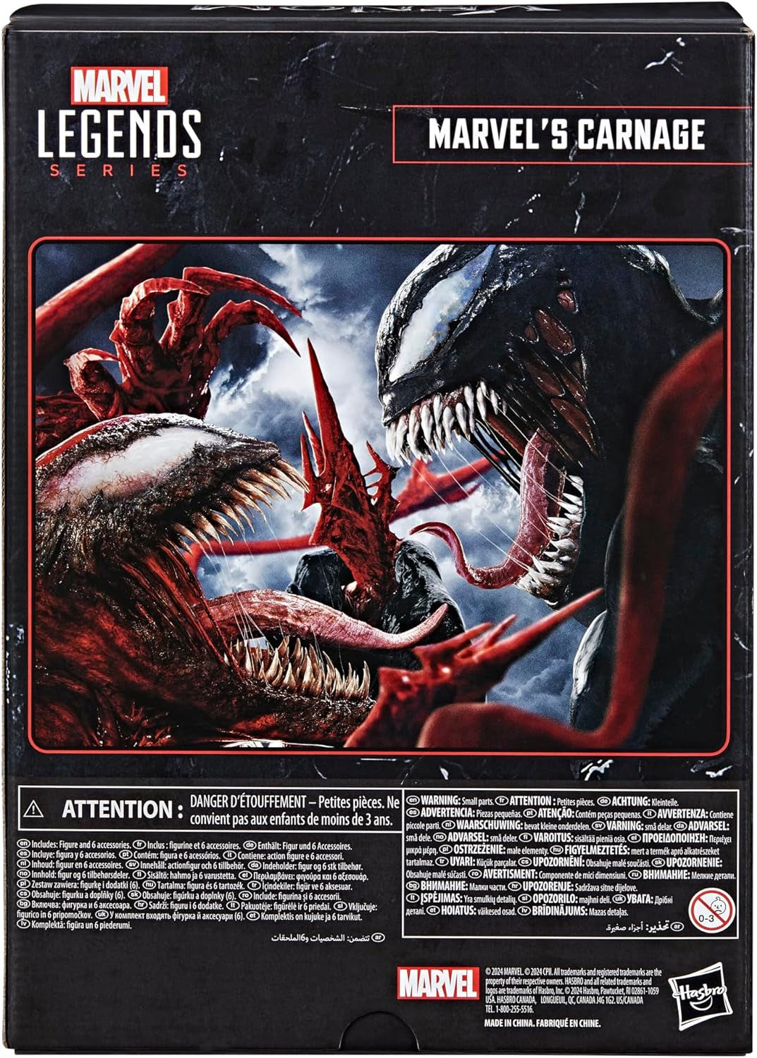 Marvel Legends Series Carnage Venom : Let There Be Carnage Deluxe Figurine à collectionner 15 cm Rouge Figurines Naty Shop