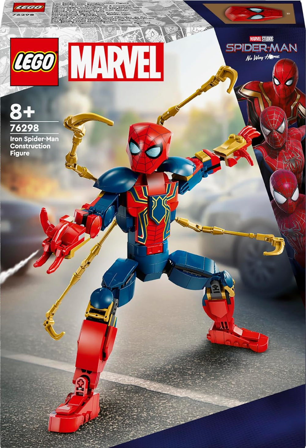 LEGO Marvel Iron Spider-Man Blocs de construction Super-héros Jouet d'action pour enfants à partir de 8 ans Ensemble d'armures pour garçons et filles Modèle à construire Avengers Idée cadeau pour les fans du film Marvel 76298 Jeux de construction Beuche den LEGO-Store