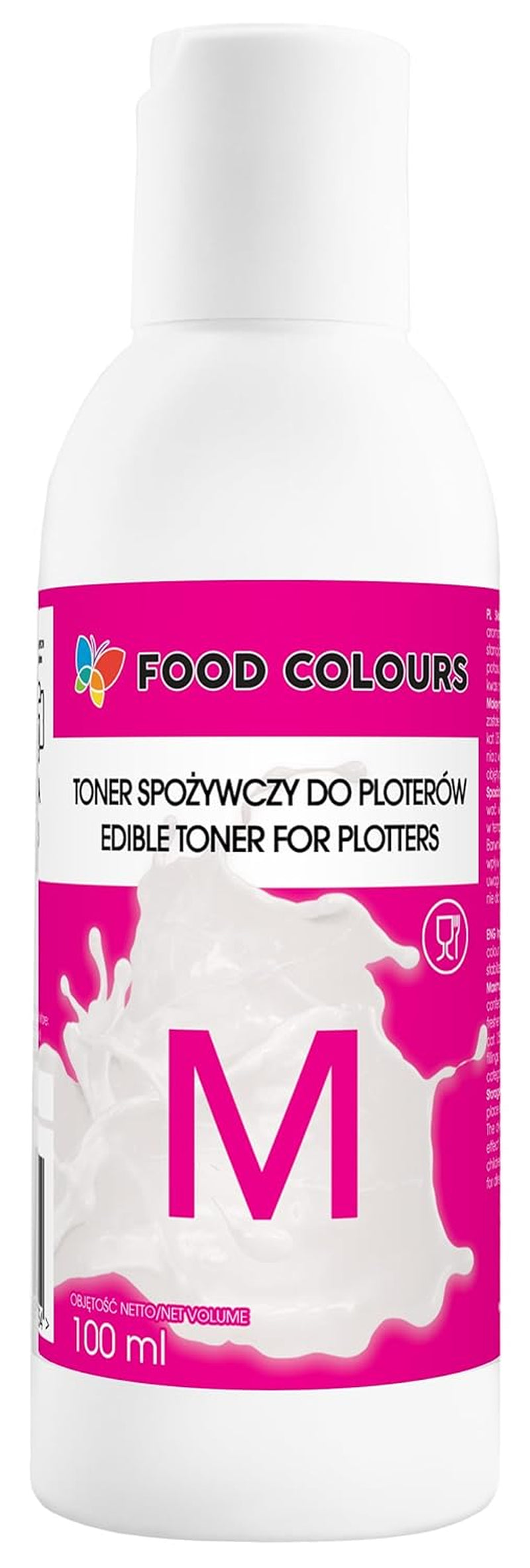 Set de colorants alimentaires avec encres comestibles pour traceurs 6 x 100 ml | Cyan clair | Cyan | Magenta clair | | Magenta | Jaune | Noir | Impression comestible, impression sur papier gaufré, garniture de gâteau décorative