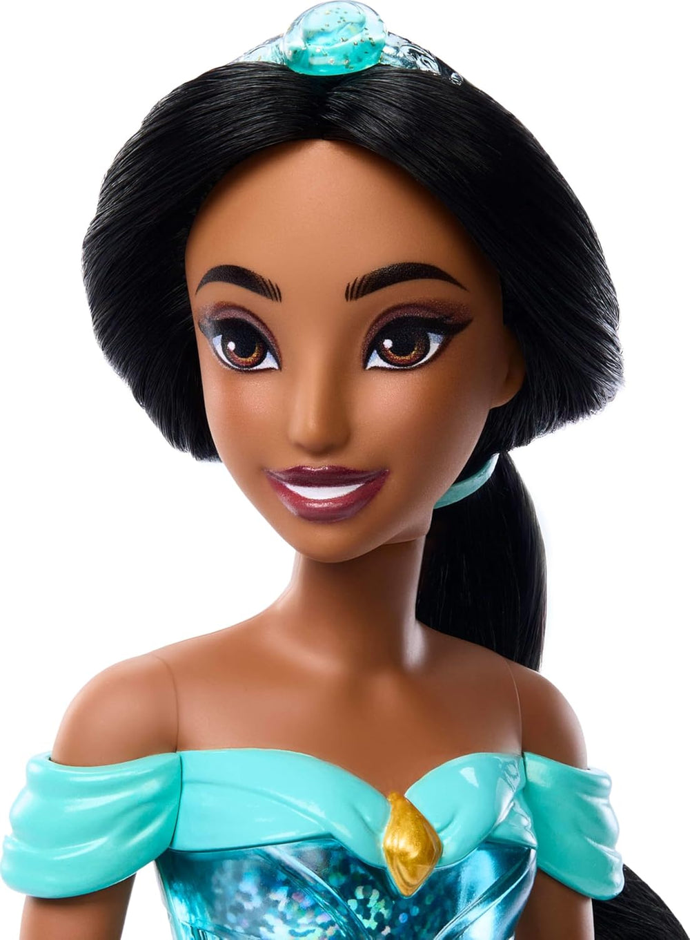 Mattel Disney Princess Toy Jasmine Poupée articulée avec vêtements et accessoires étincelants Cadeau inspiré du film Disney pour enfants HLW12