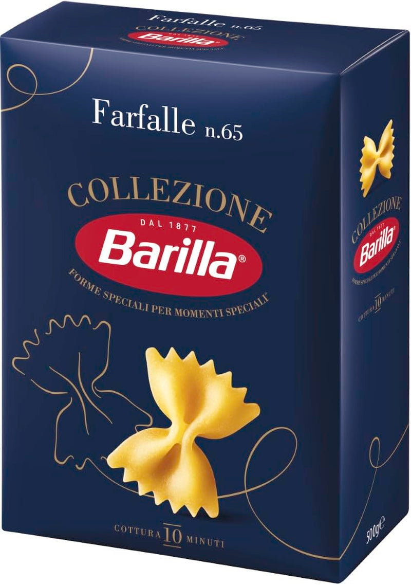 Barilla Collezione Farfalle Pâtes à base de blé dur de haute qualité, toujours al dente, (1 x 500g)