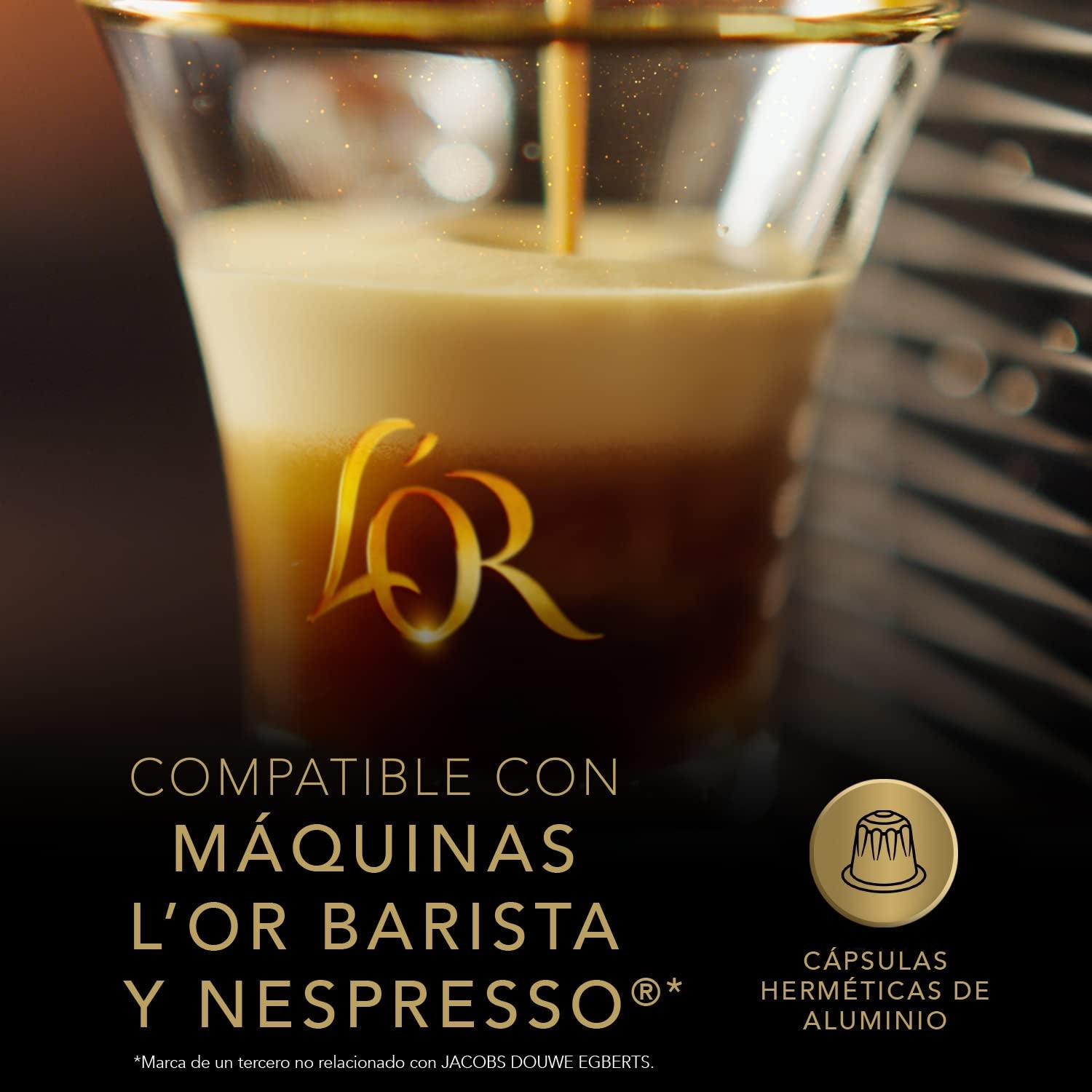 L'OR Espresso Kaffeekapseln Onyx | Intensität 12 | 200 kompatible Kapseln Nespresso (R)* - Amazon Exclusive