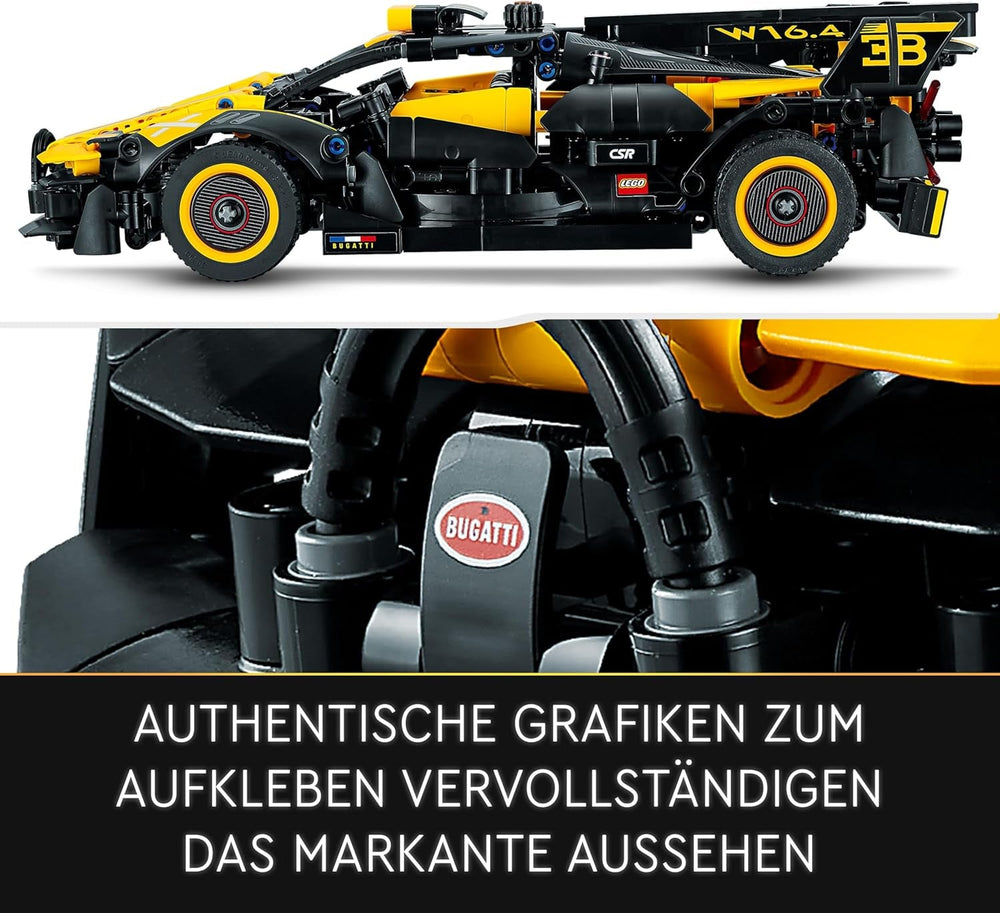LEGO Technic Bugatti-Bolide, Auto-Modellbausatz, Sportwagen-Spielzeug, ikonisches Auto Set zum Sammeln, Bauspielzeug ab 9 Jahren 42151