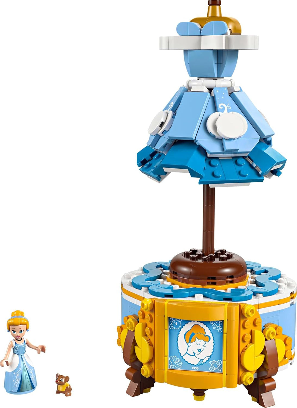 Robe LEGO Ç€ Disney Princess Cendrillon, jouet pour garçons et filles à partir de 9 ans - comprend un cintre, une mini-poupée Cendrillon et une figurine de souris - Creative Playset 43266 Jeux de construction Beuche den LEGO-Store
