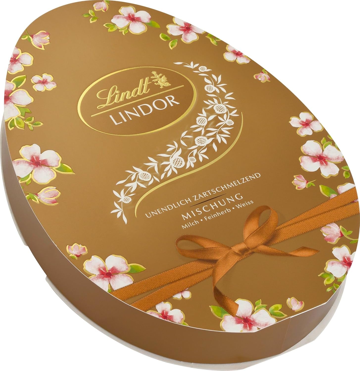 Mélange de Pâques Lindt Chocolat LINDOR | Boîte 144g | Œufs LINDOR qui fondent dans la bouche en trois variantes : Chocolat au lait, Chocolat noir, Noisette | Chocolat de Pâques | Cadeau de chocolat | 1 paquet