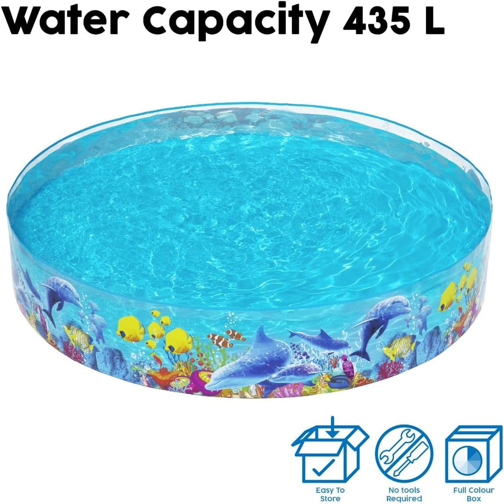 Bestway 55031 - Piscină fixă Fill 'N Fun 244x46cm pește clovn,
