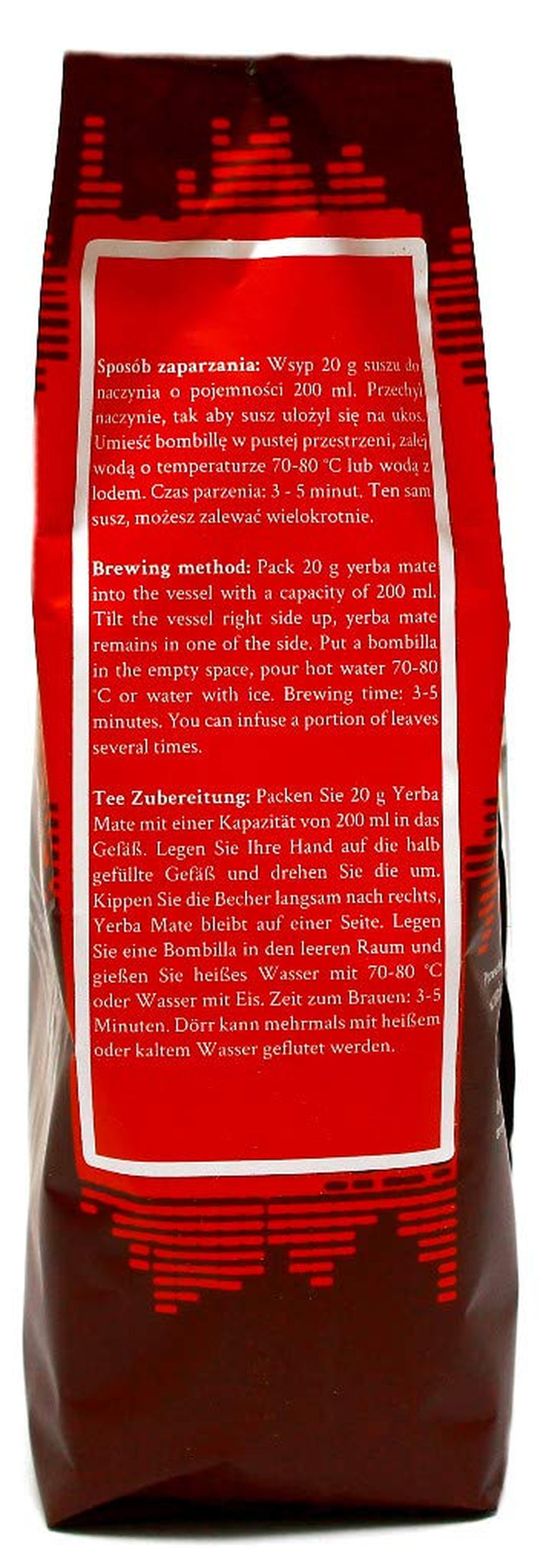 Ceai Mate  Caffeine I Neprăjit, fără tulpini și fără pulbere Tradicional - Ceai Mate puternic din Paraguay I Conținut de cofeină | Băutură energizantă și detoxifiantă 500 G I 0,5 Kg