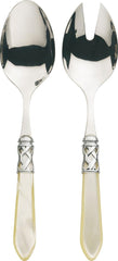 Bugatti ALCAM-N4214/15 Couverts à salade Aladdin, couleur ivoire, 2 pièces Cuisine Naty Shop