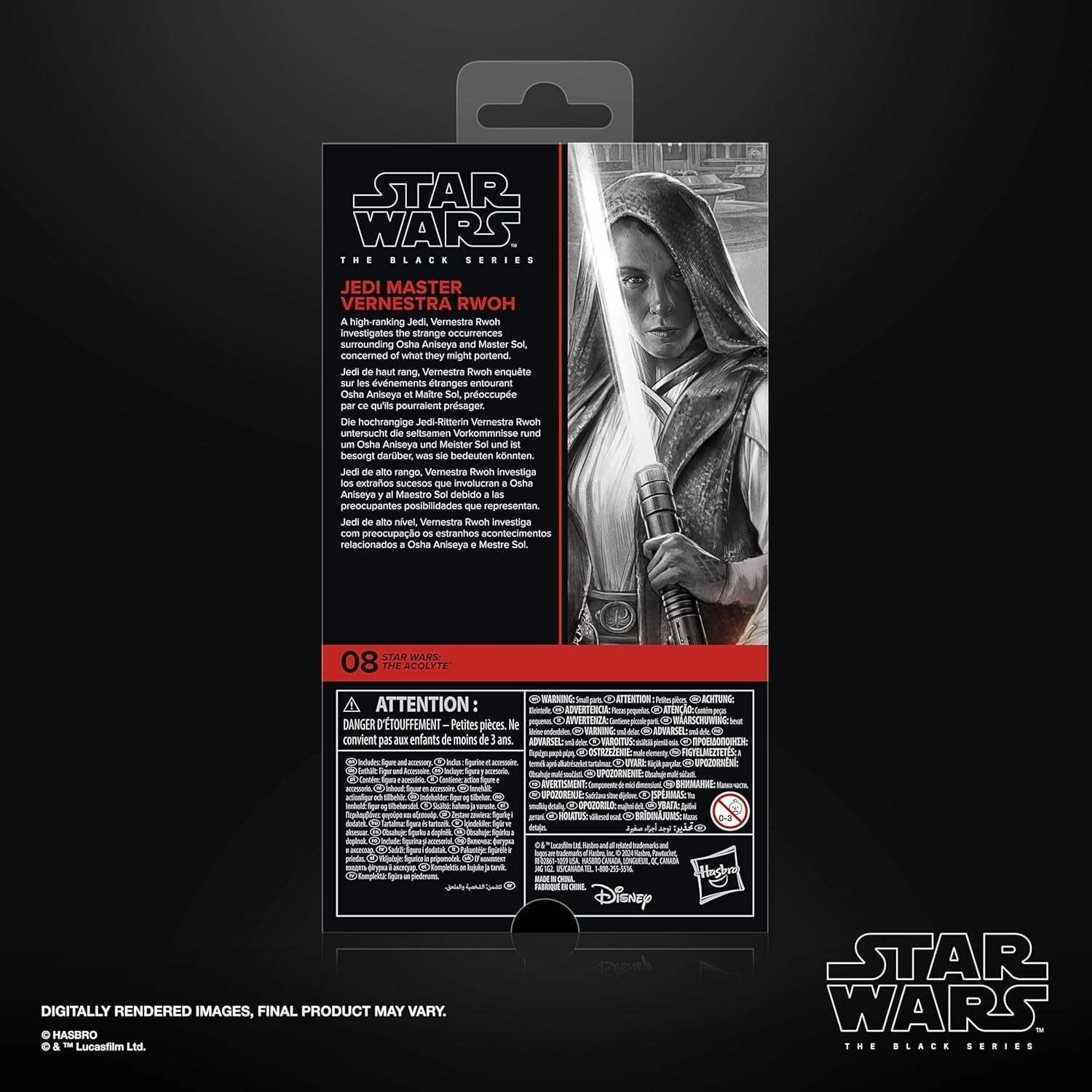 Star Wars Black Series Maître Jedi Vernestra Rwoh, Figurine à collectionner Acolytes (15 cm) Figurines Naty Shop