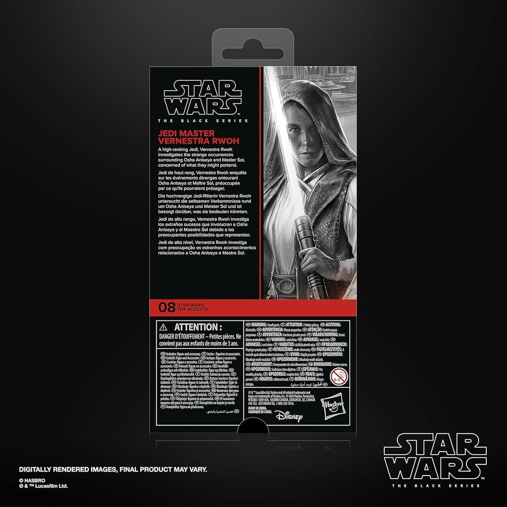 Star Wars Black Series Maître Jedi Vernestra Rwoh, Figurine à collectionner Acolytes (15 cm) Figurines Naty Shop