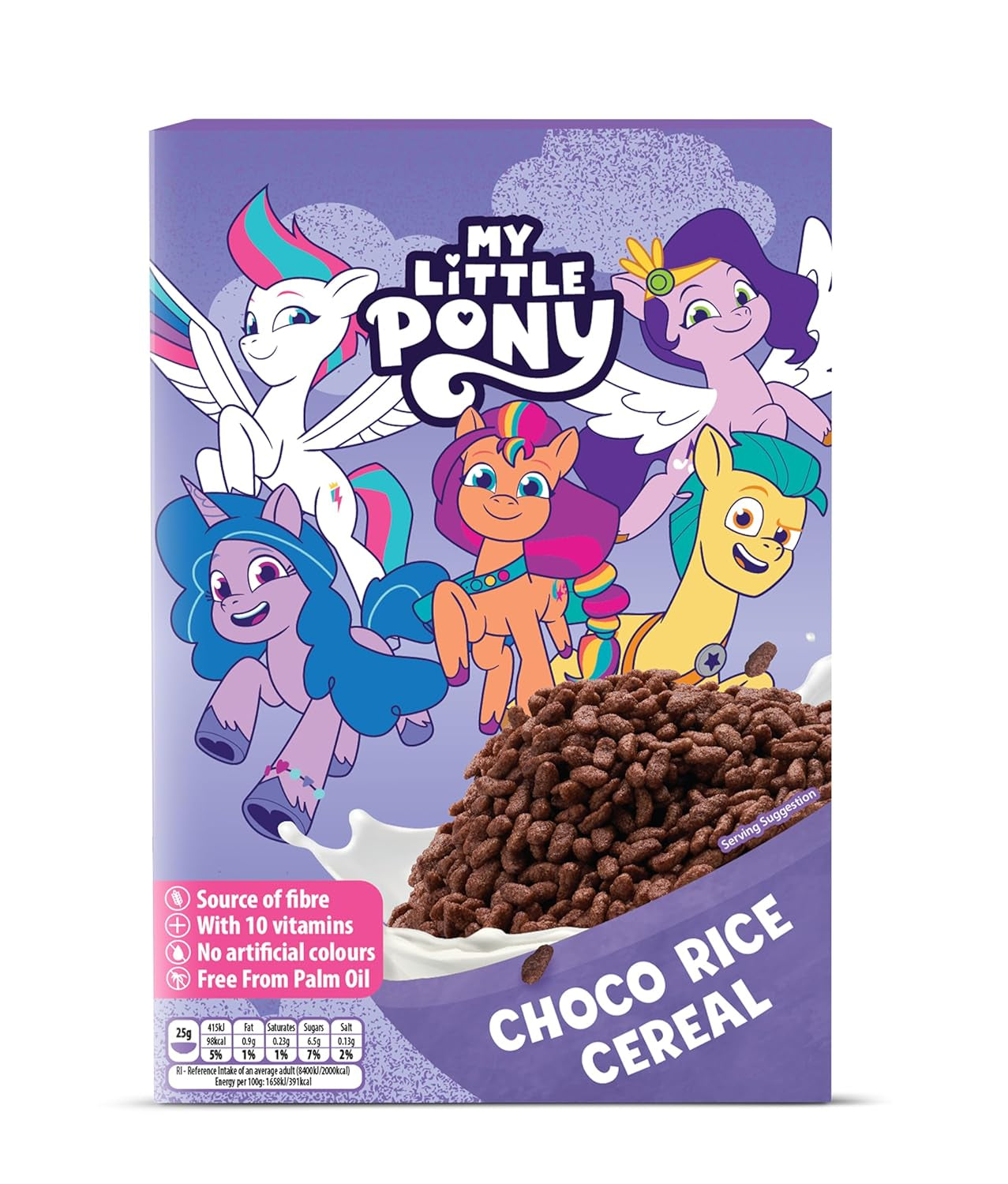 Hot Wheels Honey Loops Céréales croustillantes pour petit-déjeuner à grains entiers avec vitamines ajoutées, 1 paquet (1 x 375 g)