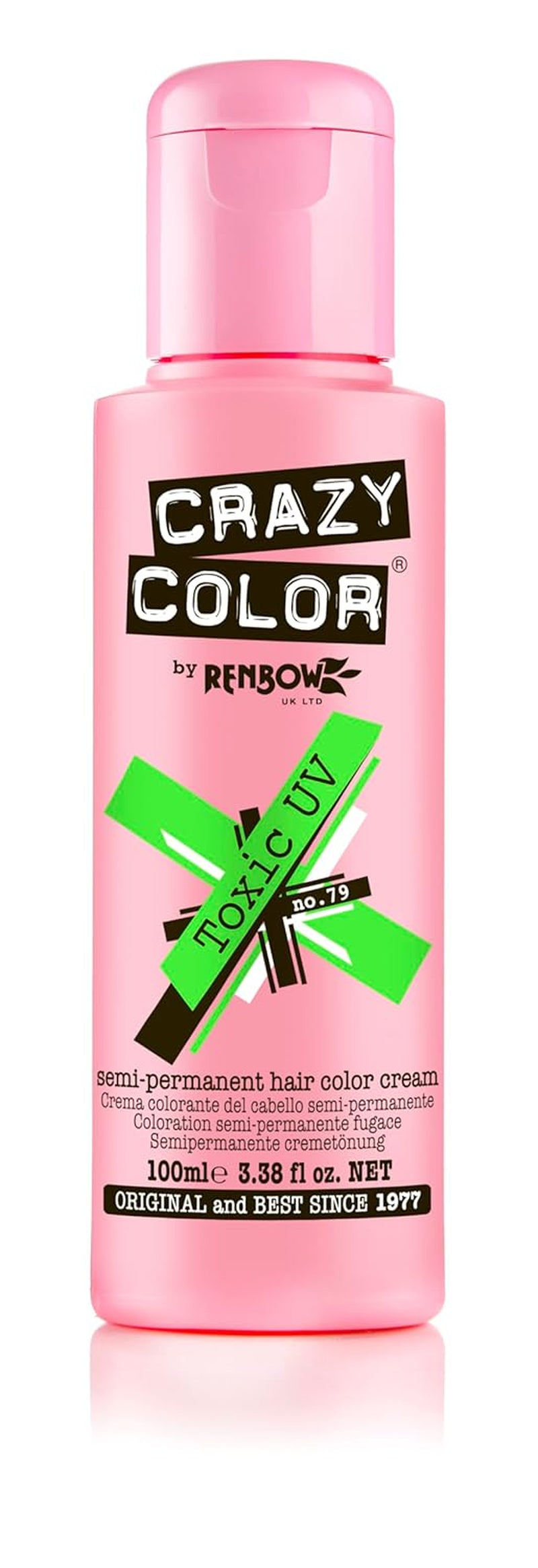 GO TOXIC UV cremă semipermanentă pentru colorarea părului, 100 ml (1 pachet) Vopsea pentru par Naty Shop Go Toxic 100 Ml (1 pachet)