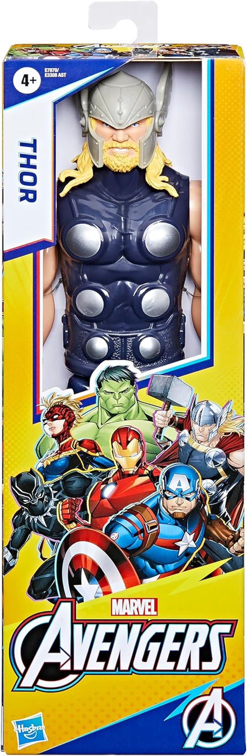 Marvel Avengers Titan Hero Series Blast Gear Thor Action Figure 30 cm Grand Jouet pour Enfants de 4 Ans et Plus Figurines Naty Shop