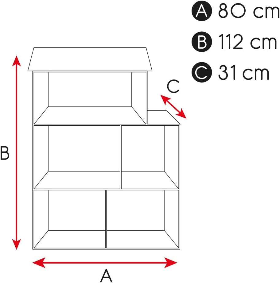 WOOMAX Colorbaby 85293 Maison de poupée en bois Naty Shop Maisons de poupées
