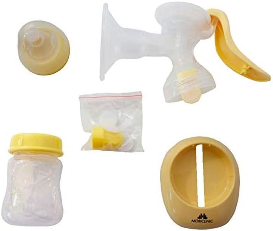 Mobiclinic ®, Pompă de sân manuală, marcă europeană, mâner ergonomic Accesorii Hrana si Alaptare Bebe Naty Shop