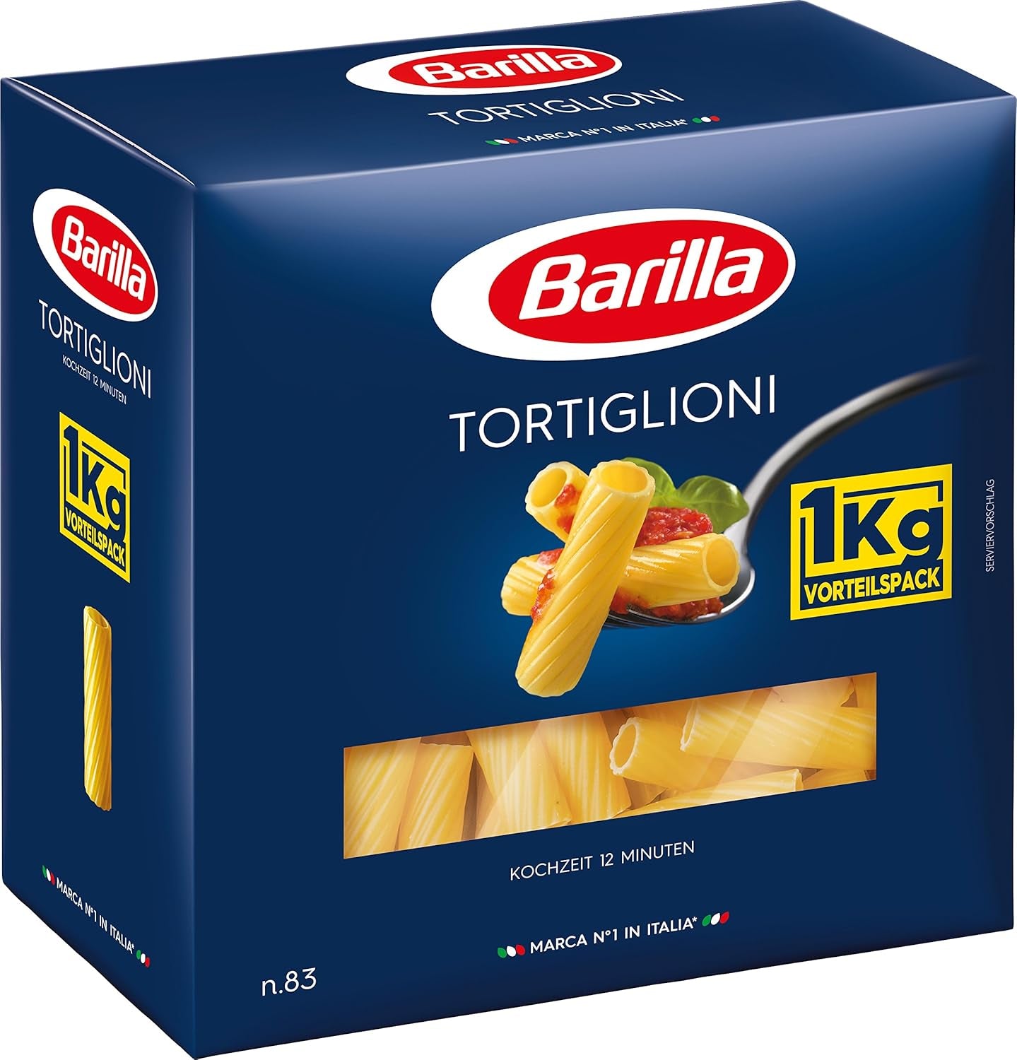 Pâtes Barilla Classic Spaghetti No. 5 à base de blé dur de haute qualité, toujours al dente (1 x 1 kg)