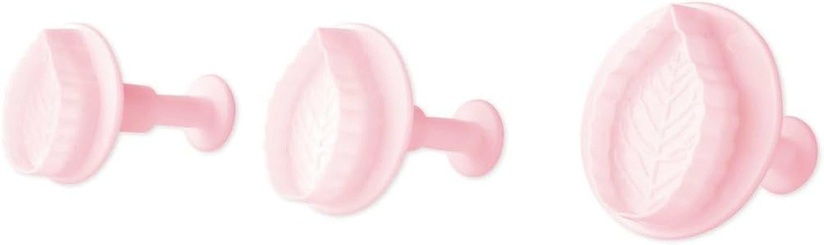 Ensemble d'emporte-pièces Zenker "Leaf" 3 pièces SWEET SENSATION, emporte-pièce estampé (couleur : rose givré), quantité : 1 lot, 3 pièces