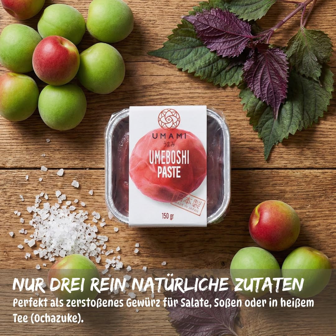 Pâte japonaise Umeboshi, pâte fermentée avec shiso, 150 g