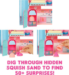 Mdr Surprise ! Maison Magique avec Poupée de Collection Squish Sand et Diva - Coffret de Jeu avec Poupée de Collection, Sable Squish, Surprises et Accessoires - Idéal pour les Filles de 4 Ans et Plus