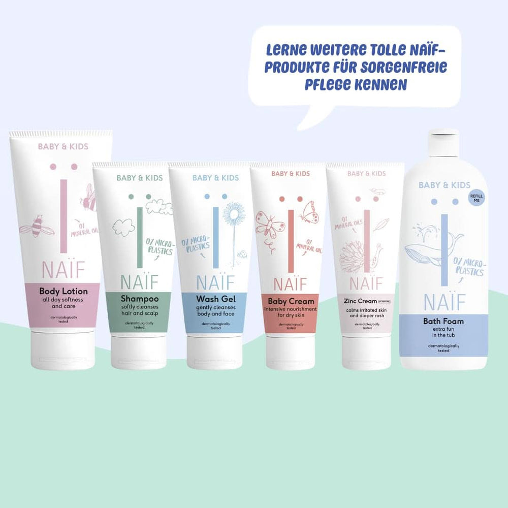 Gel lavant nutritif Naïf - Pour bébés et enfants - Ingrédients naturels - 100% vegan - 200 ml Mère et Enfant Naty Shop