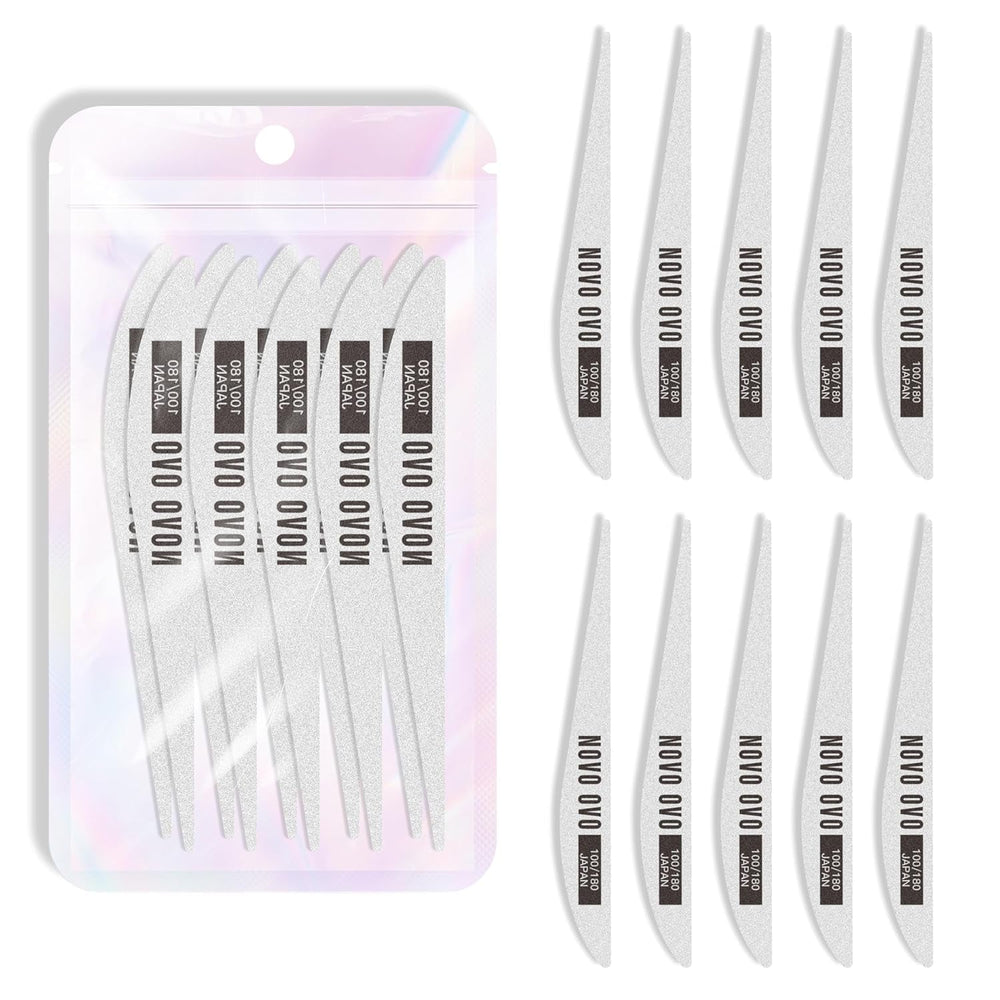 NOVO OVO 360 pièces facile à déchirer à presser sur feuille adhésive transparente double face pour nail art, emballage/stockage/pratique/accessoires, 30 pièces x 12 feuilles