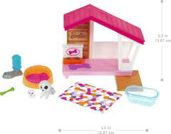 Barbie GRG78 - Mini Playset avec 2 chiens, niche et accessoires, cadeau pour enfants de 3 à 7 ans Naty Shop Dolls