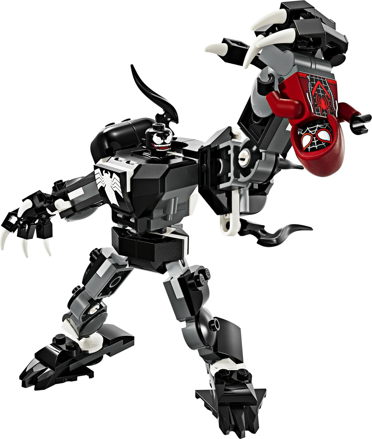 LEGO Marvel Venom Mech contre. Miles Morales Figurines mobiles pour enfants Spider-Man Set avec mini figurines Superhero Duel Jouet Cadeau pour garçons et filles de 6 ans 76276 Jeux de construction Besuche den LEGO-Store